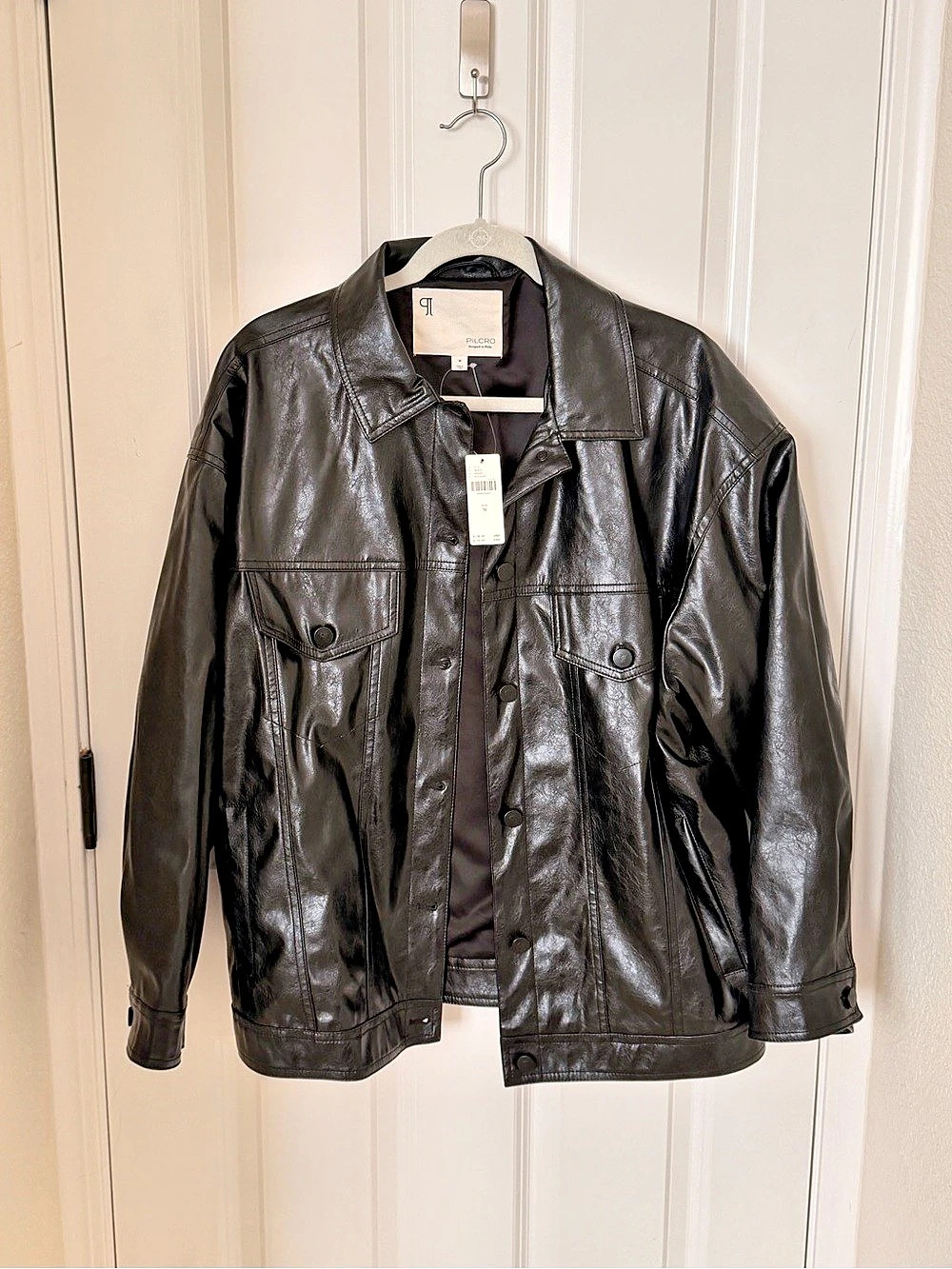 Pilcro Faux Leather Boyfriend Jacket MWT
